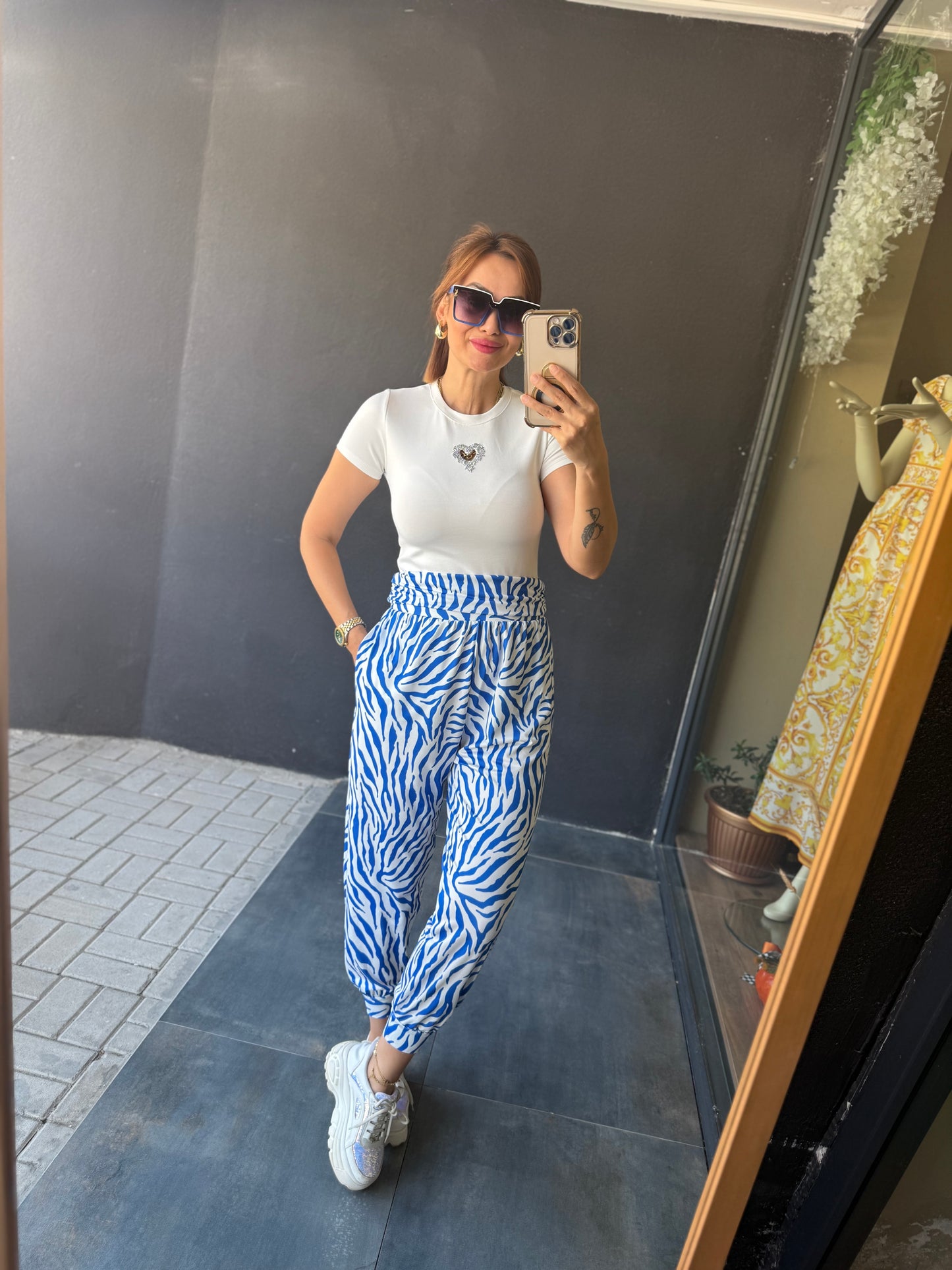 Merry Mavi Şalvar Takım