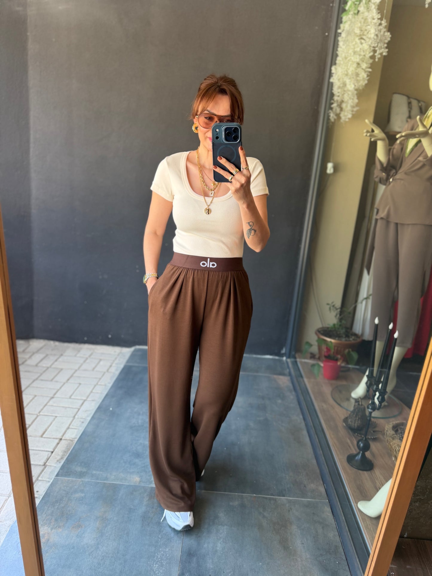Dumpi Kahve Modal Spor Pantolon
