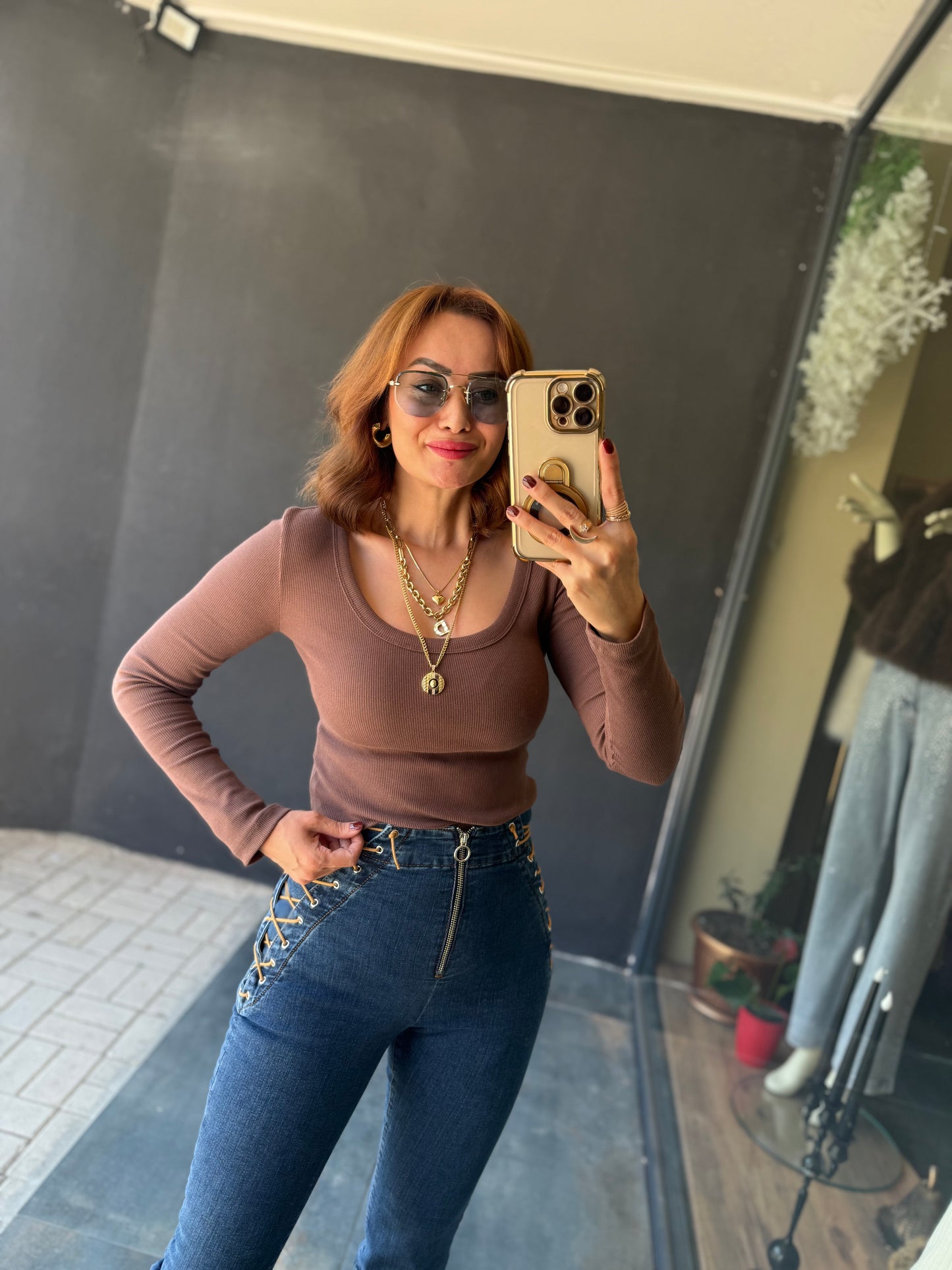 Hayko Kahve Basic Bluz