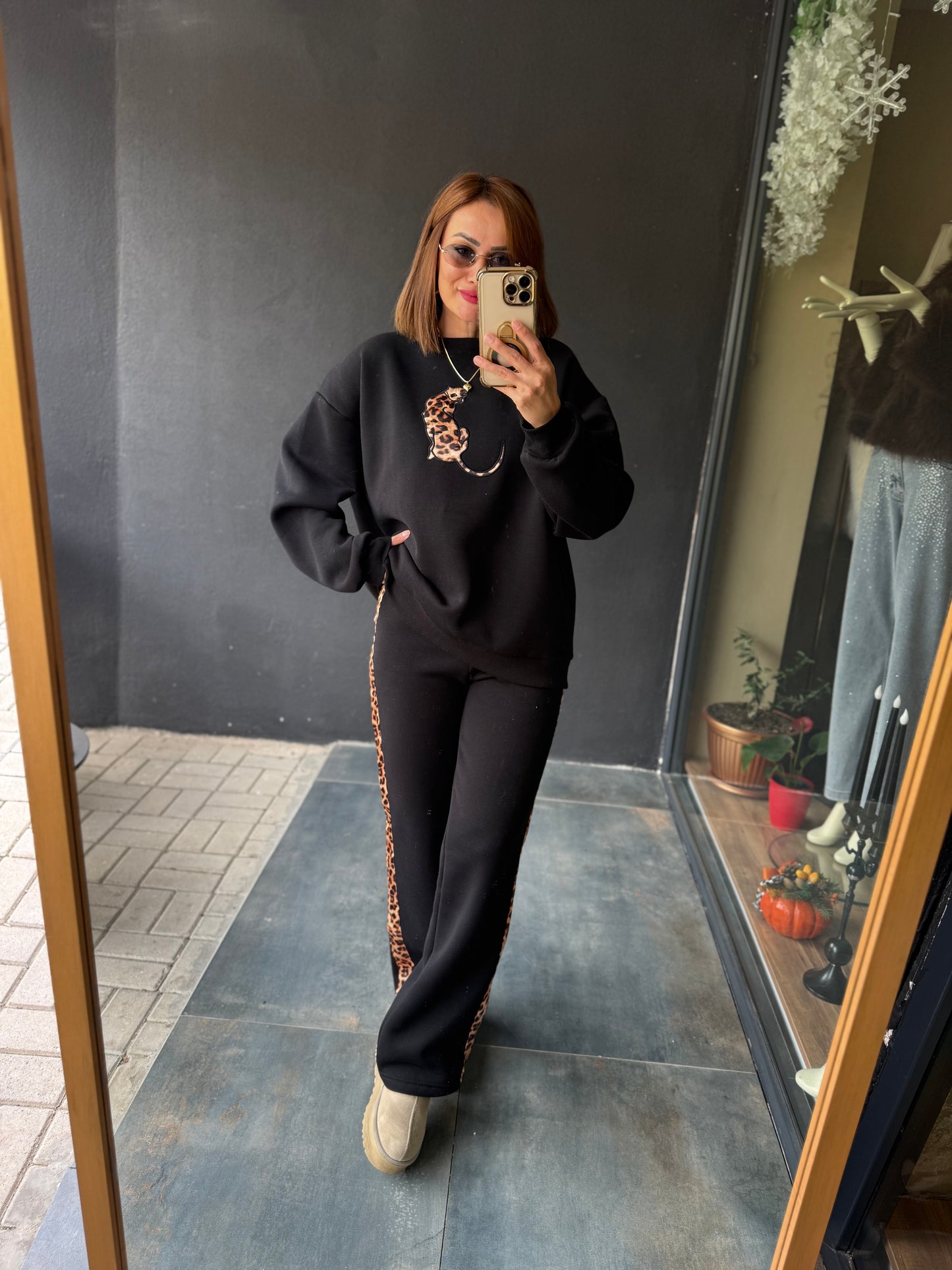 Ladima Siyah Şardonlu Eşofman Takımı