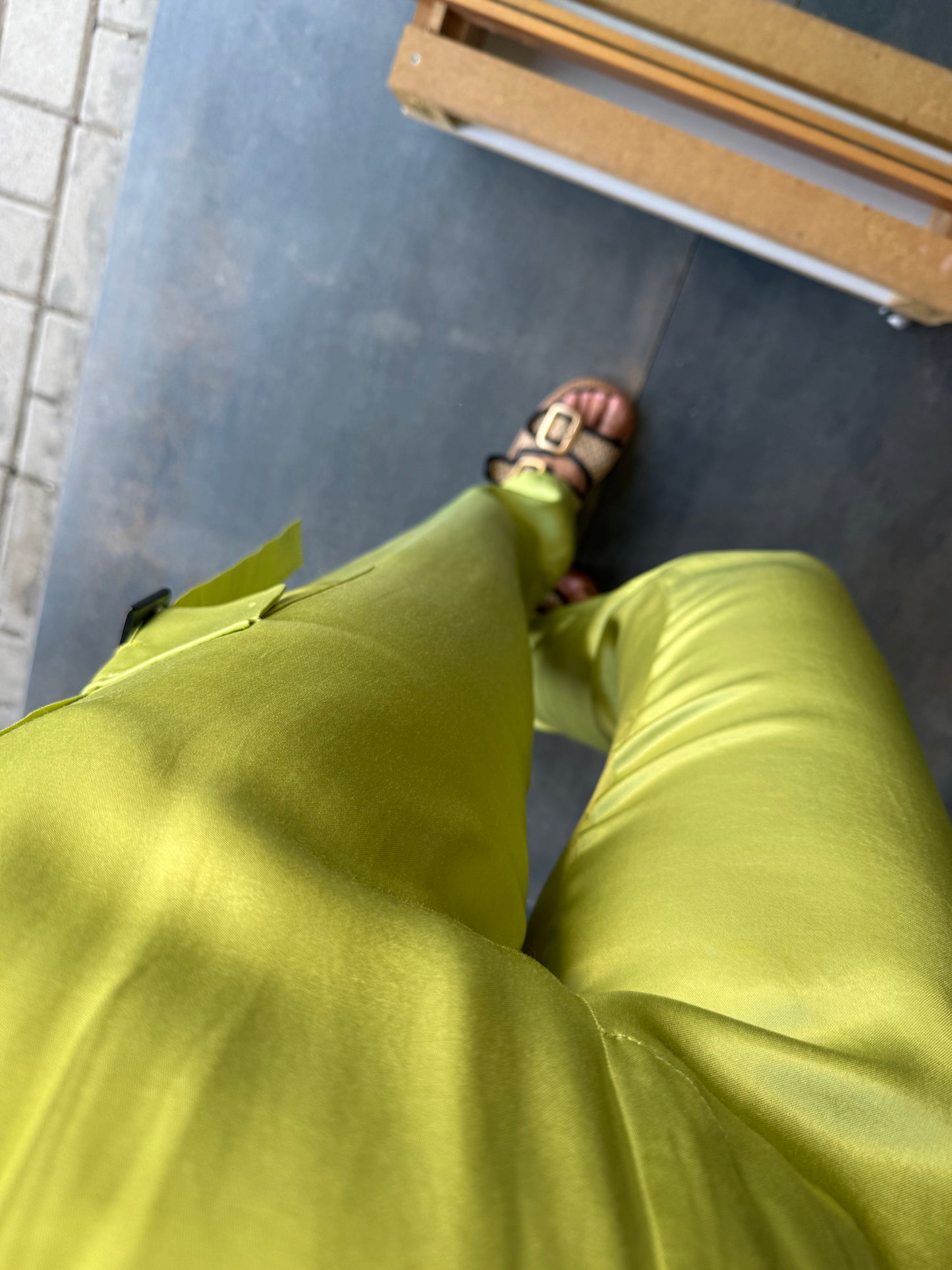 Farmy Yeşil Pantolon & Crop Takım