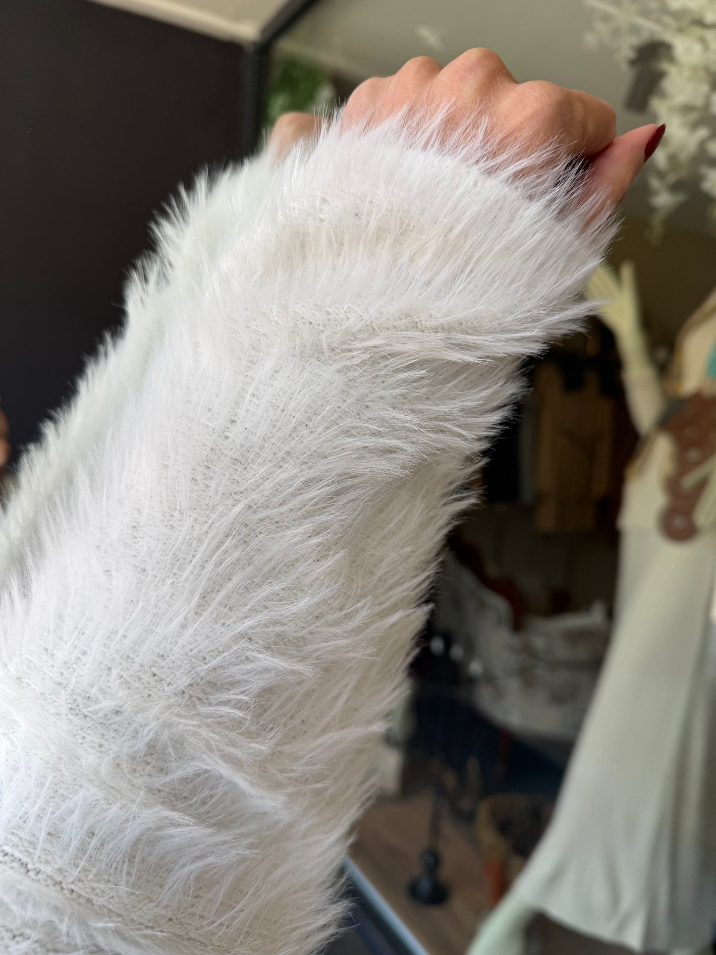 Wouy Beyaz Yumoş Hırka