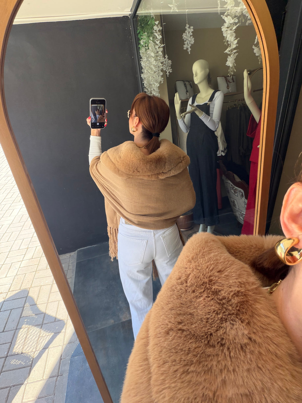 Velmora Camel Özel Tasarım Şal