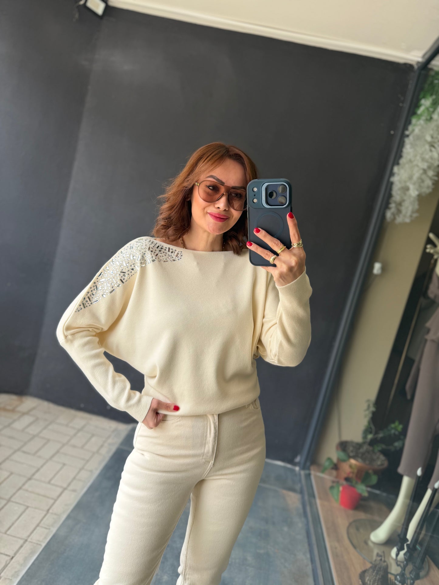 Crowi Bej Elit Triko Bluz