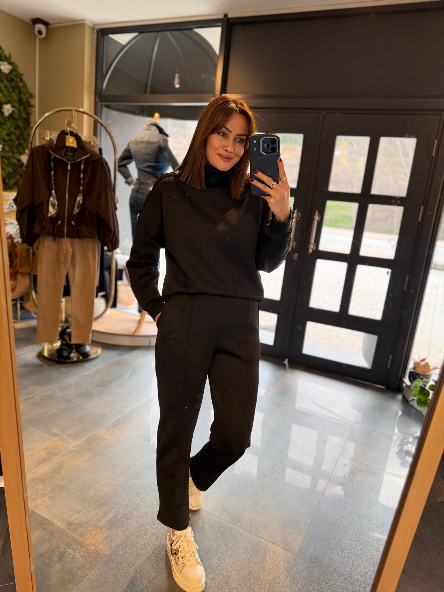 Menthol Siyah Scuba Takım