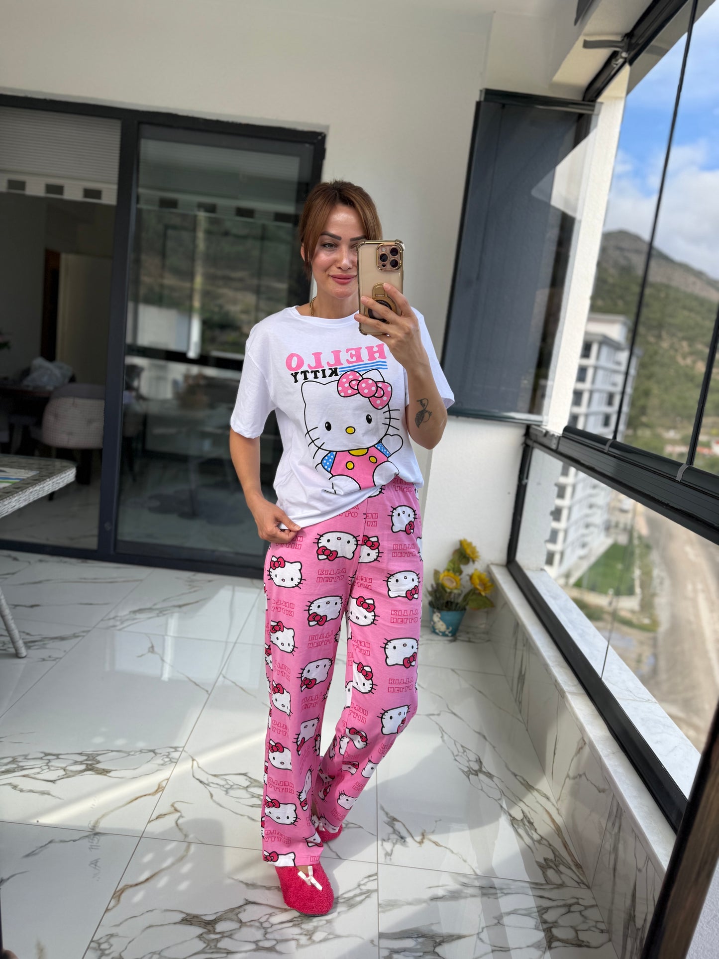 Hanteks Kısa Kol Pijama Takımı 1