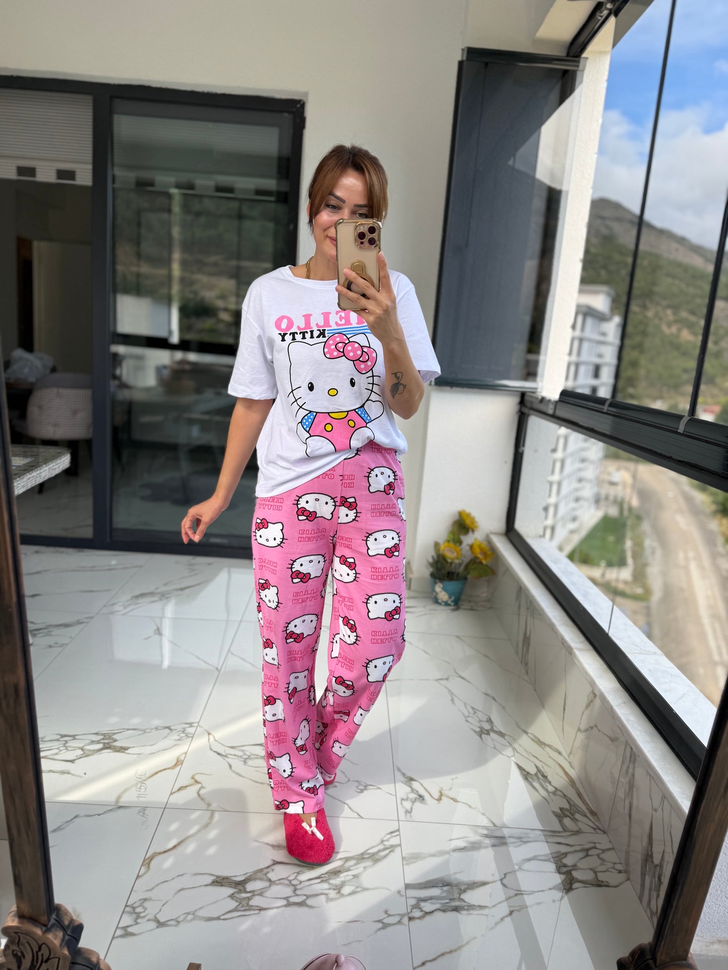 Hanteks Kısa Kol Pijama Takımı 1