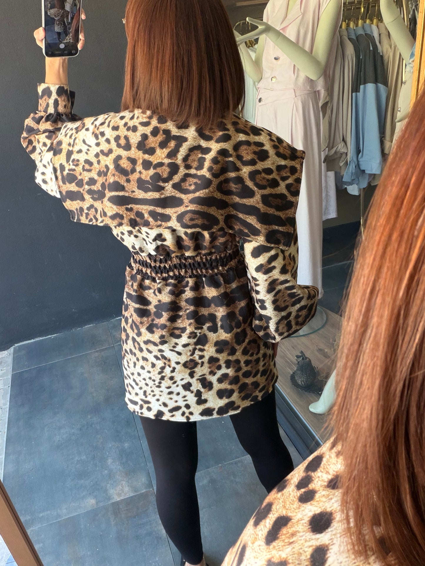 Almira Leopar Trenchcoat
