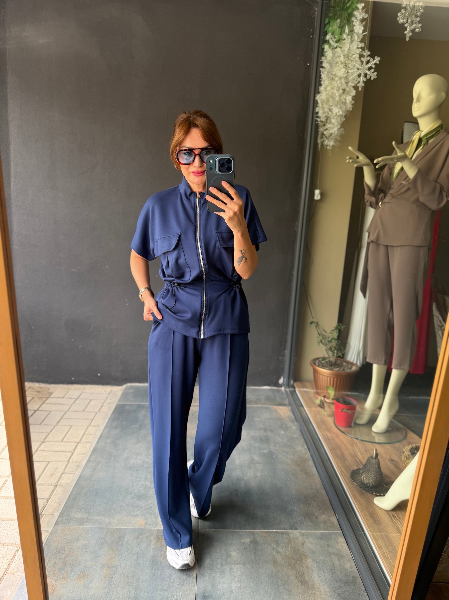 Lacivert Modal Spor Takım