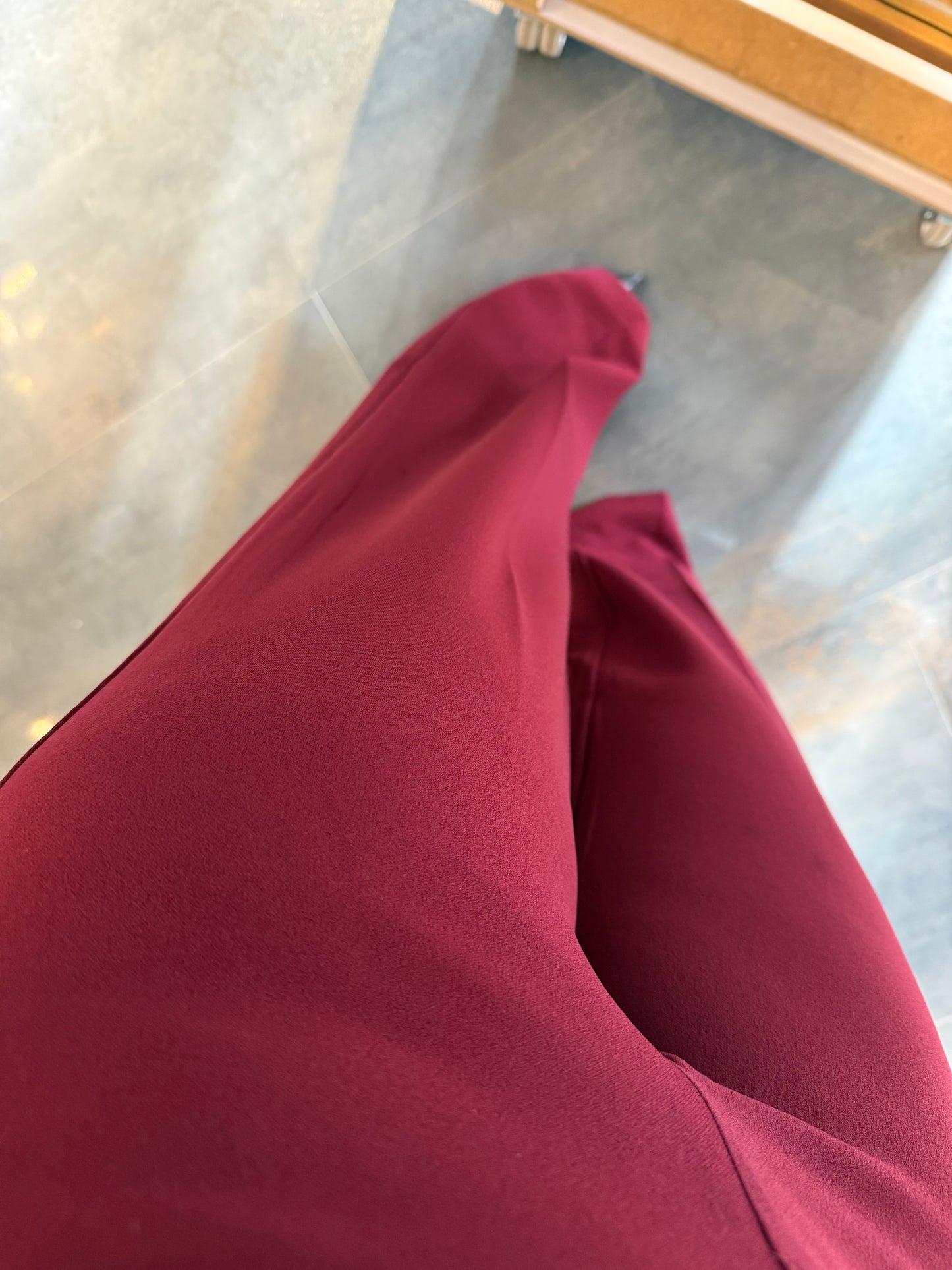 Moremos Bordo Kemerli Pantolon