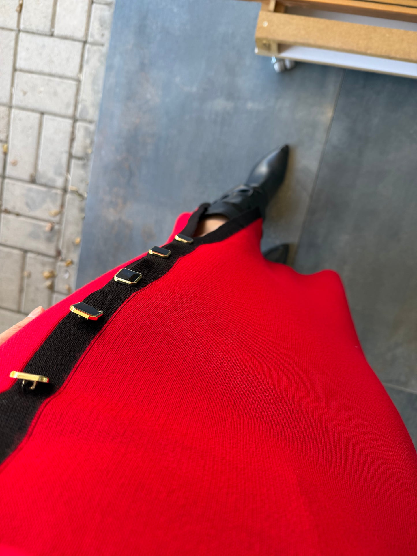 Tria Kırmızı Etek & Hırka Takım