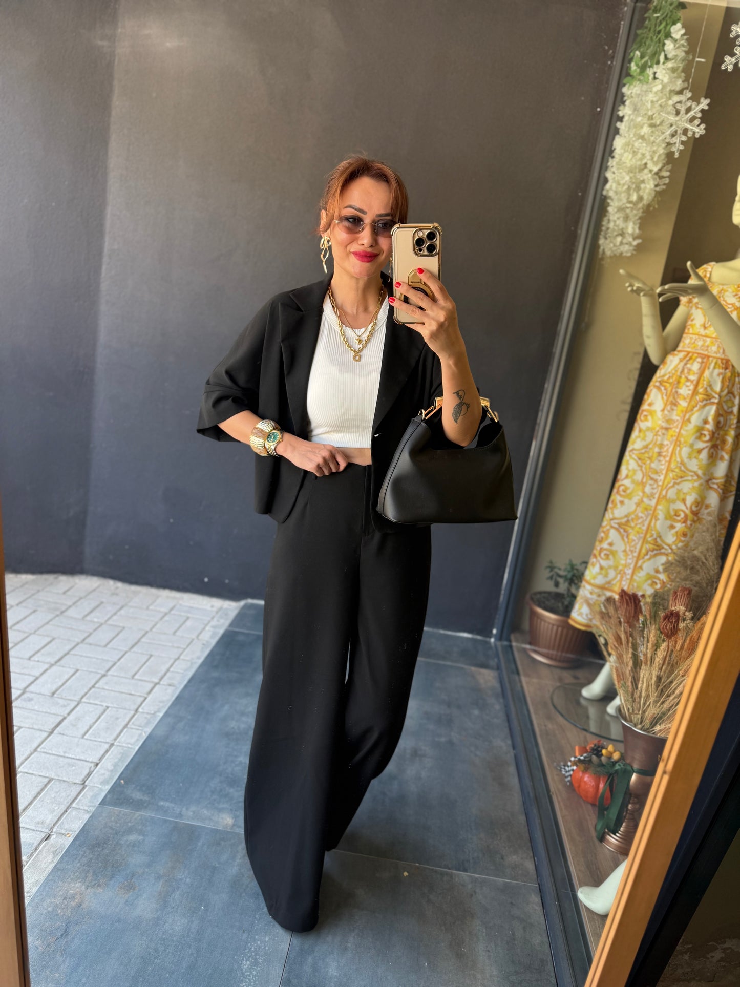 Belt Siyah Ceket & Pantolon Takım