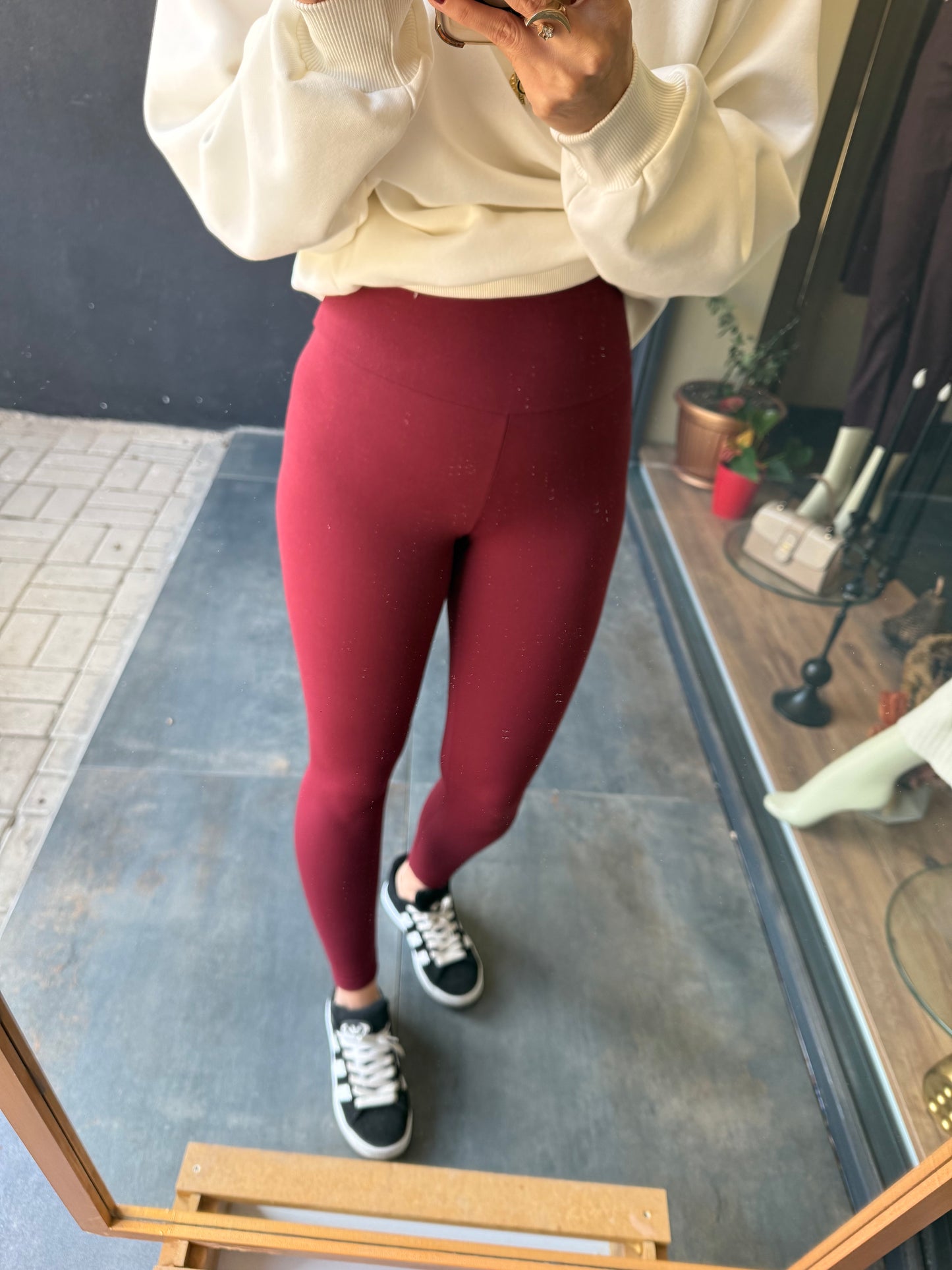 Oys Bordo Toparlayıcı Tayt