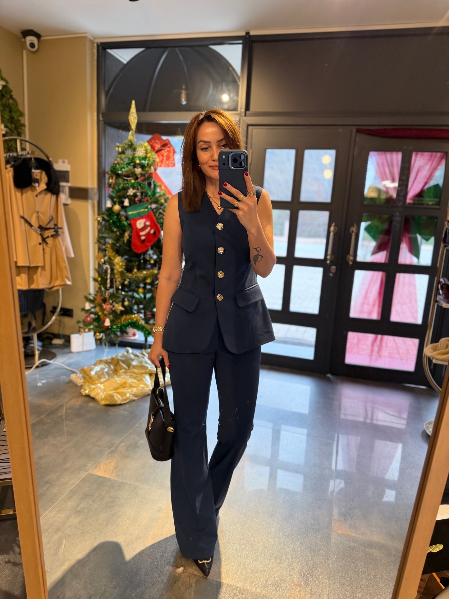 Lingo Lacivert Yelek & Pantolon Takım