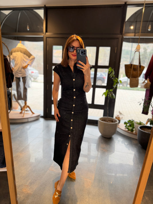 Yukigo Lacivert Jean Elbise