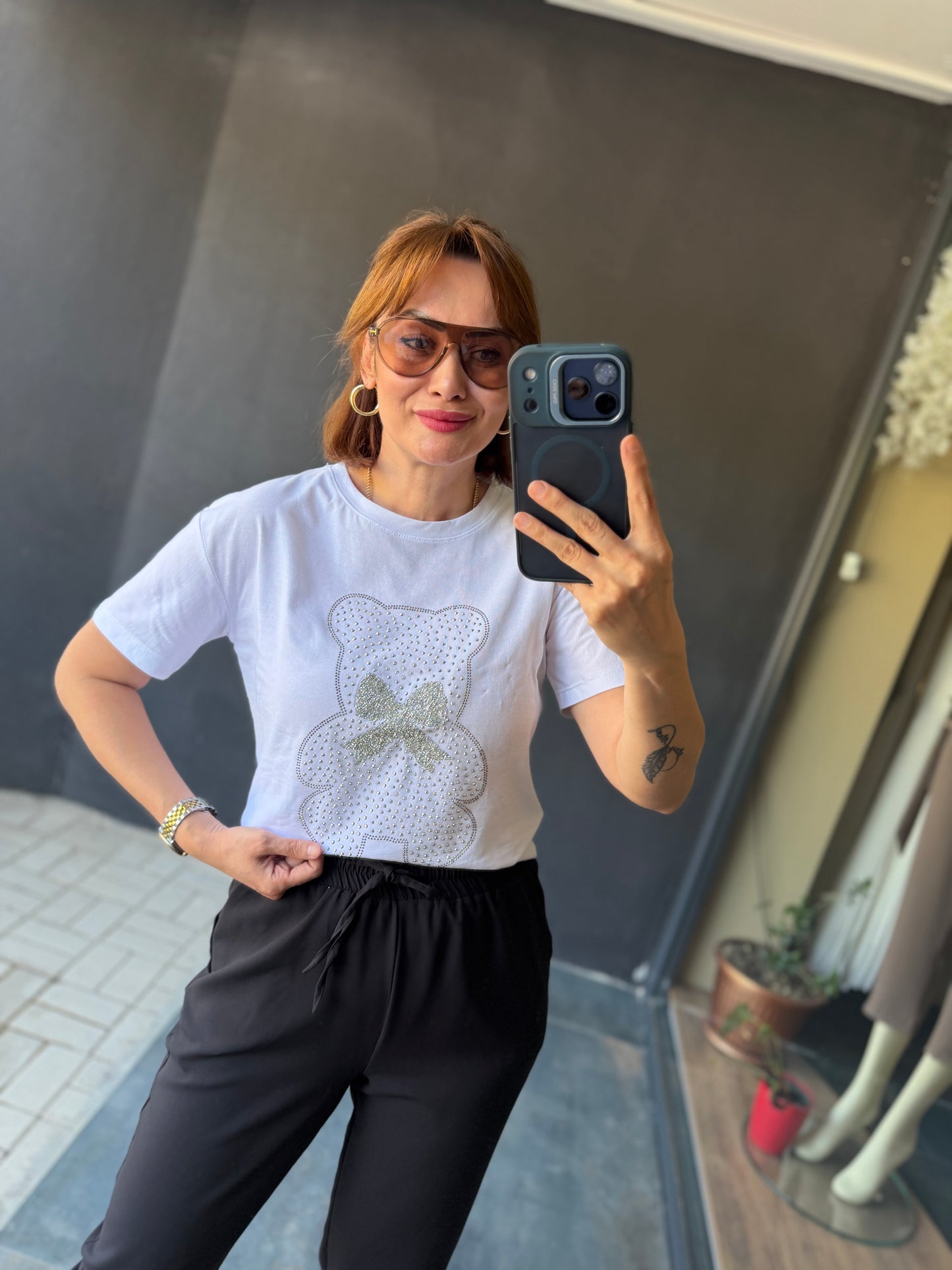 Beyaz Tiril Ayıcıklı Takım