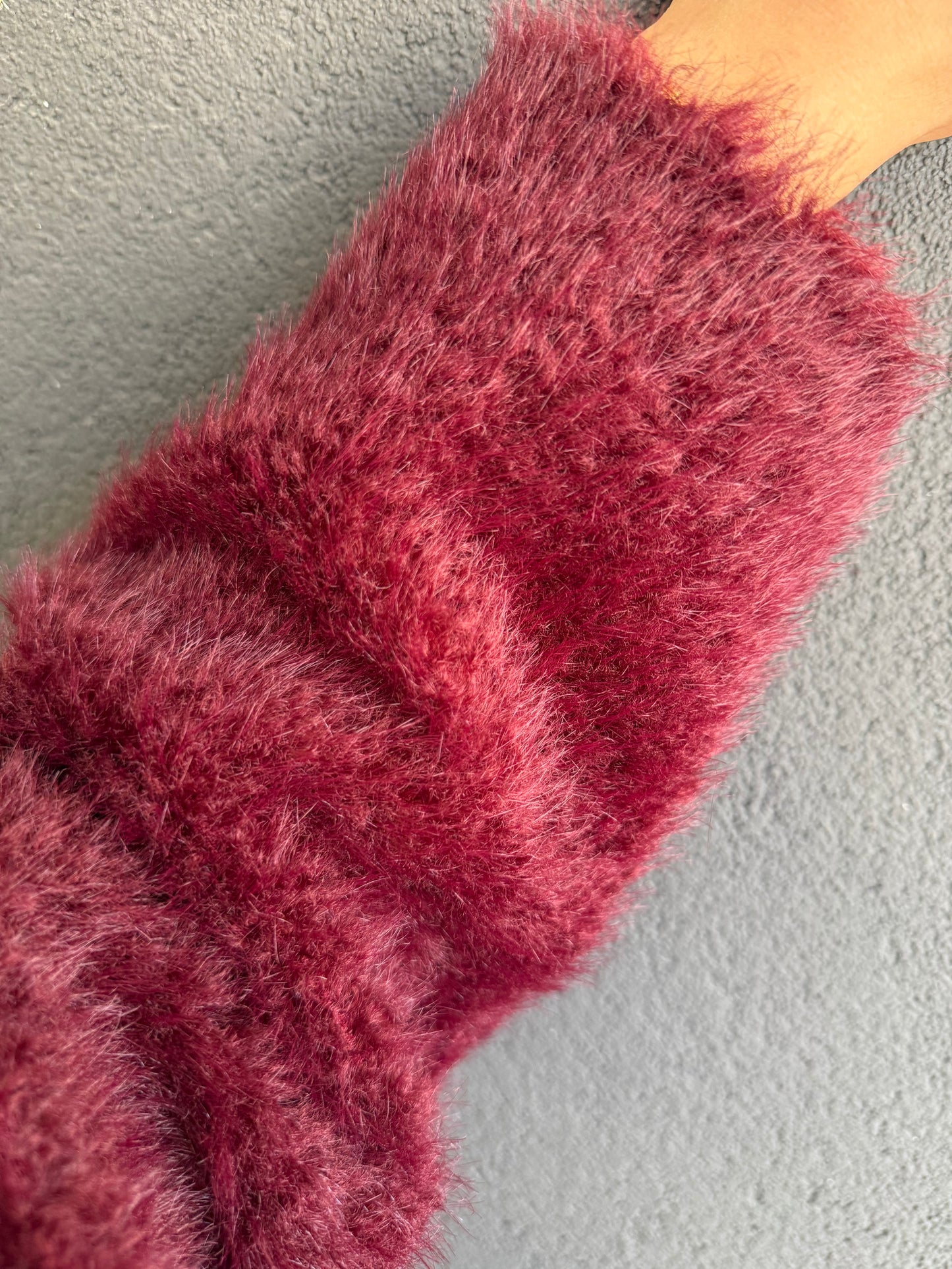 Paris Bordo Premium Kürk