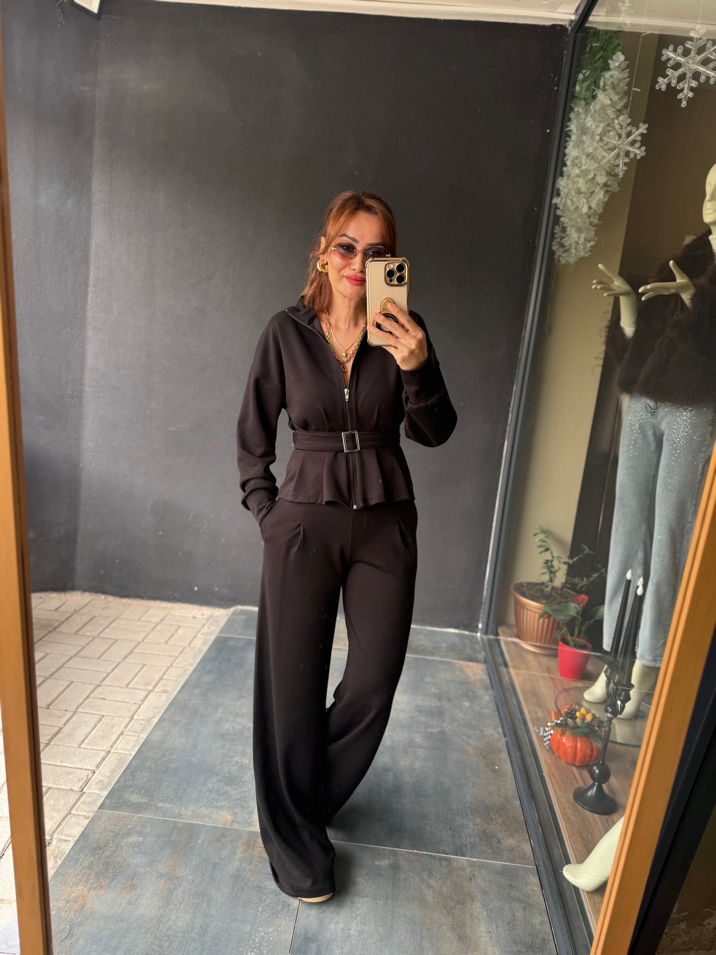 Semy Siyah Kemerli Modal Takım