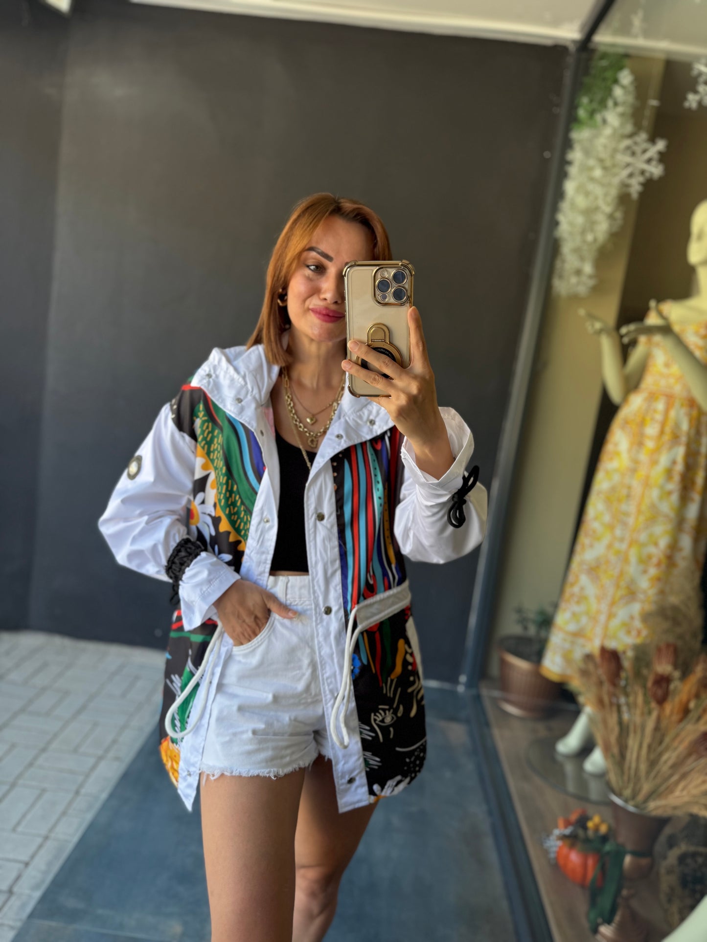 S.c.h Beyaz Trenchcoat