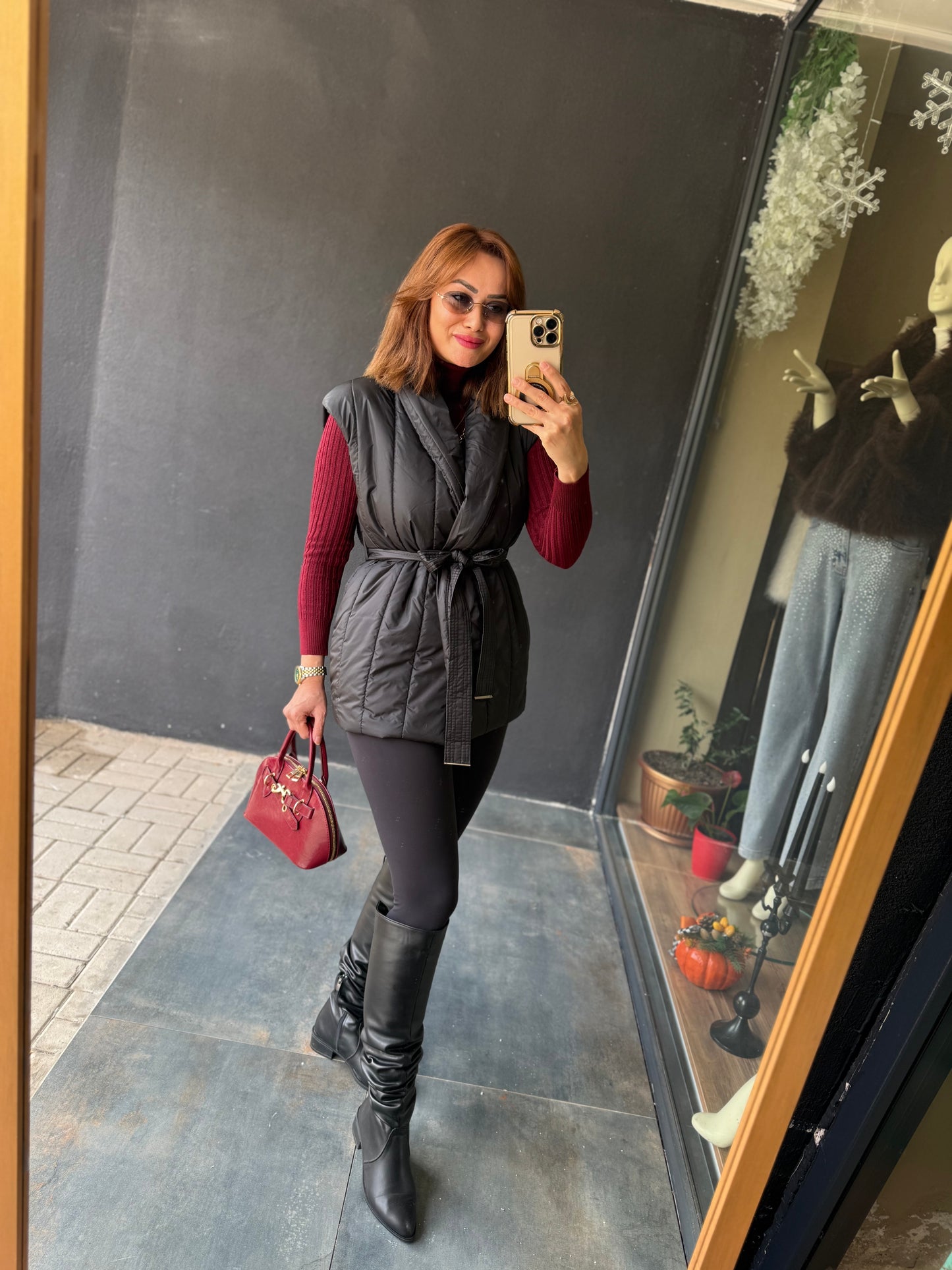 Swena Siyah Puffy Yelek