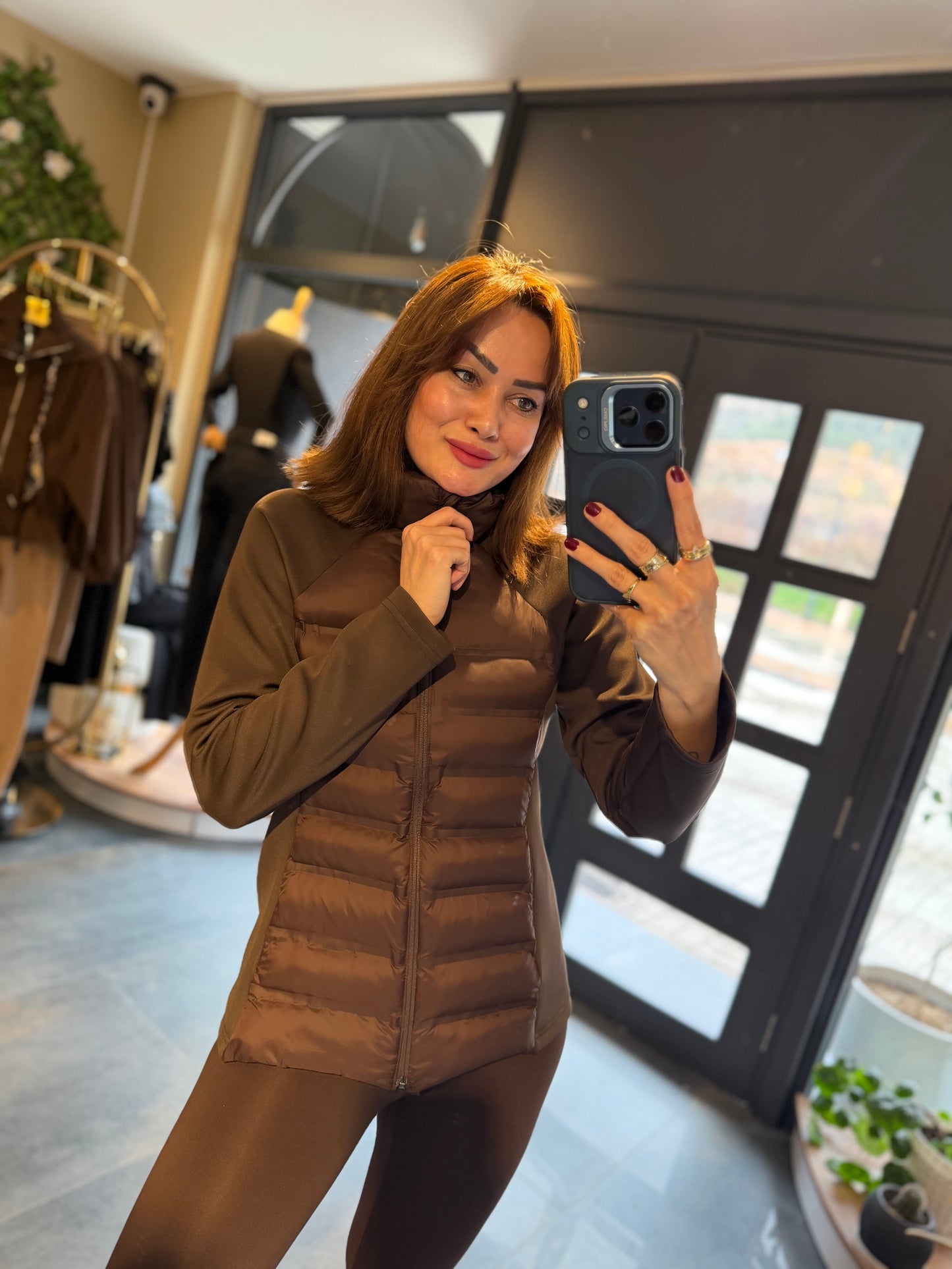 Spark Kahve Mont & Tayt Takım