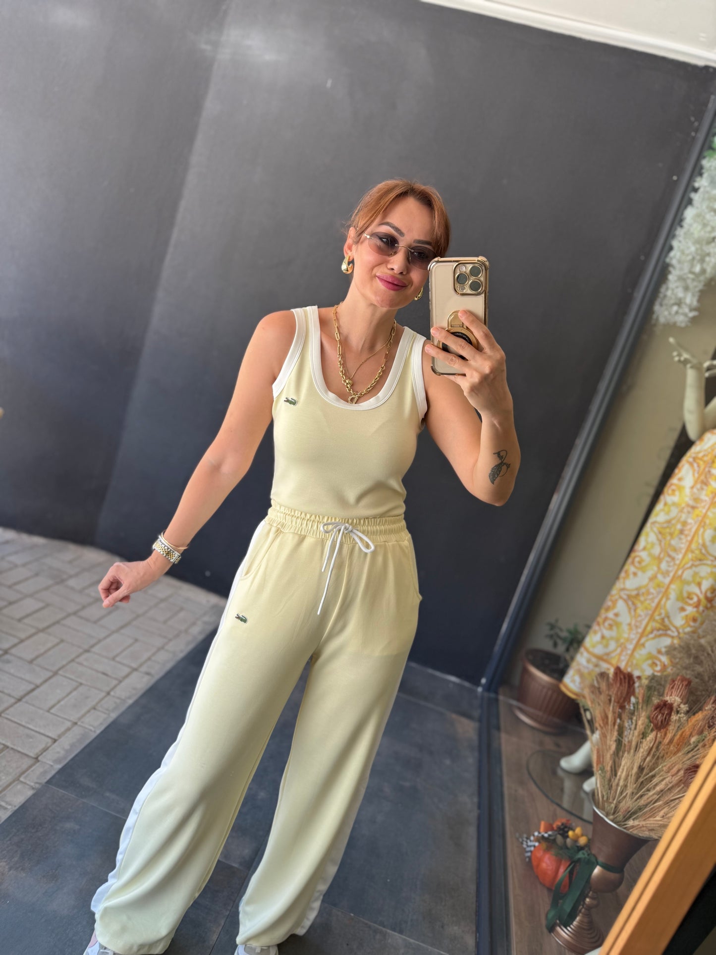 Laxet Sarı Modal Eşofman Takımı