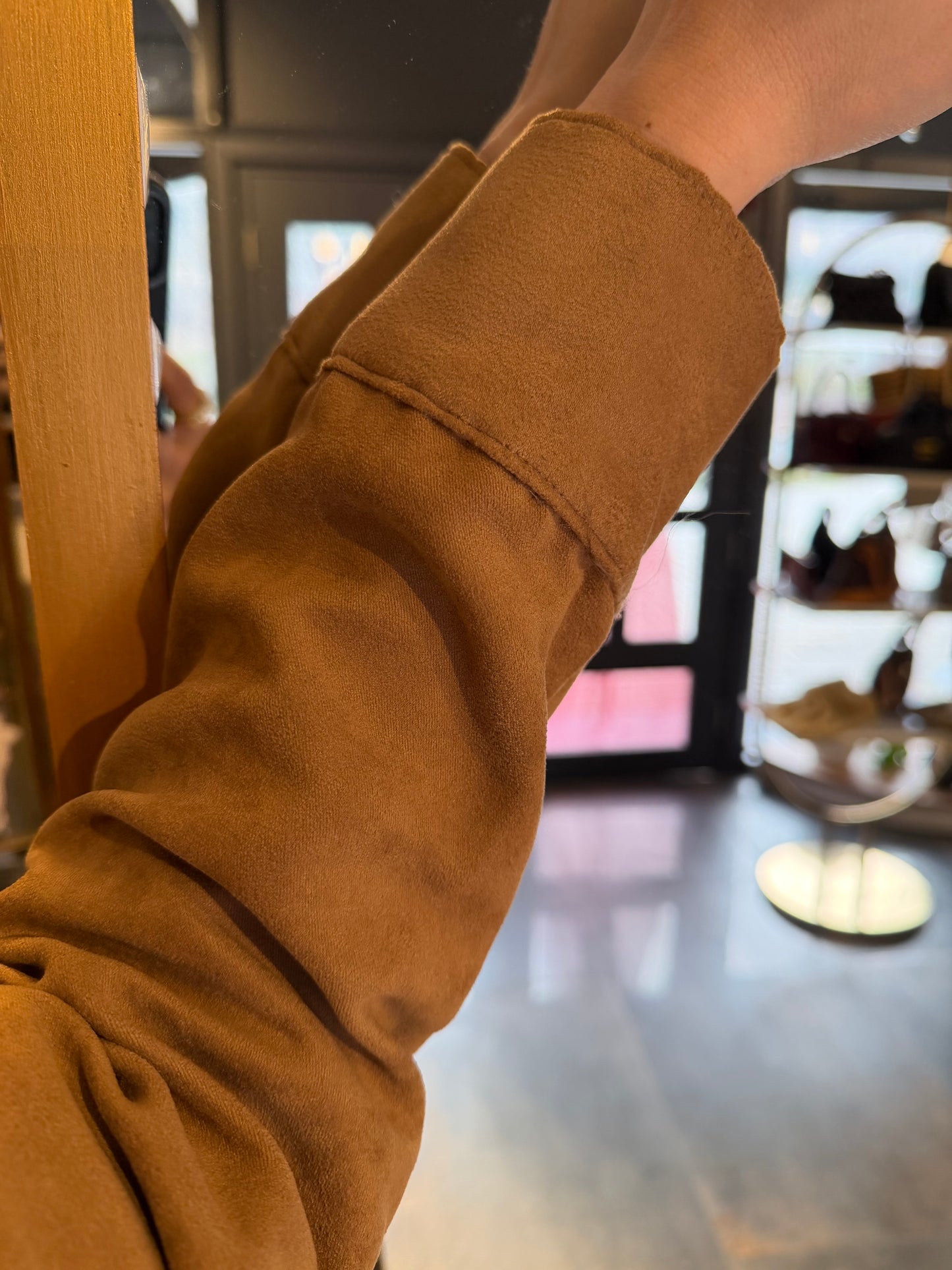 Moog Taba Süet Bomber Ceket