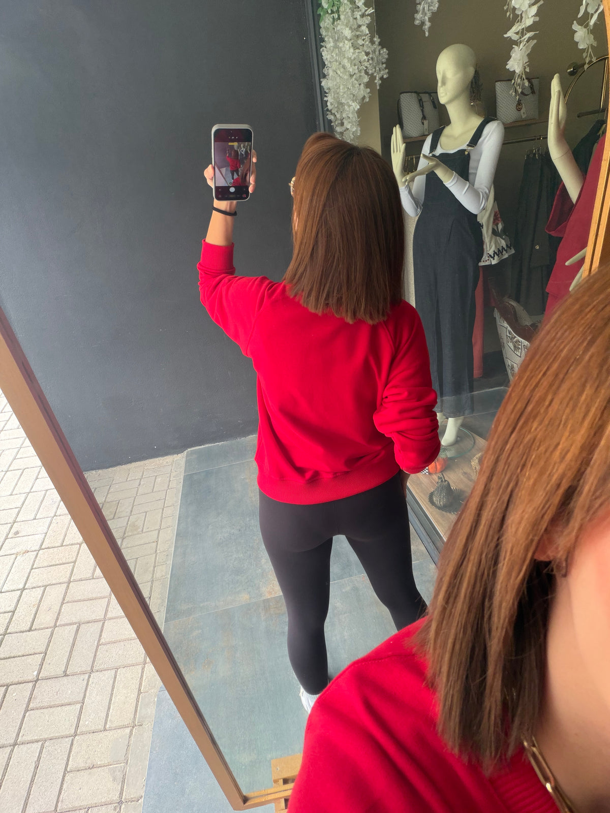 Aspen Kırmızı Spor Sweat