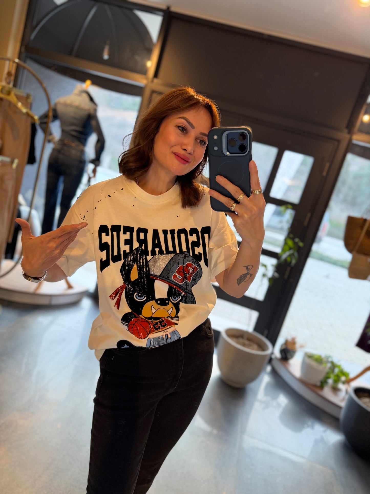 Ayhans Beyaz Unisex Pamuk T-Shirt