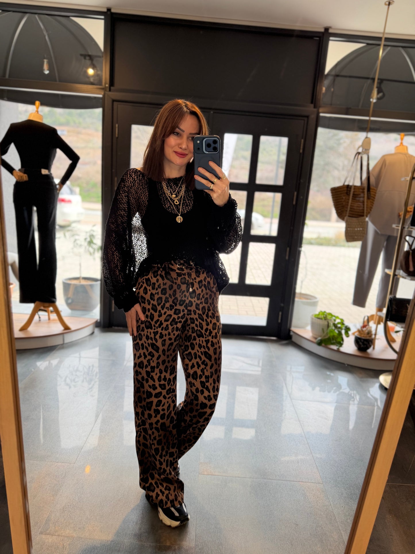 Gilgen Kahve Leopar Takım