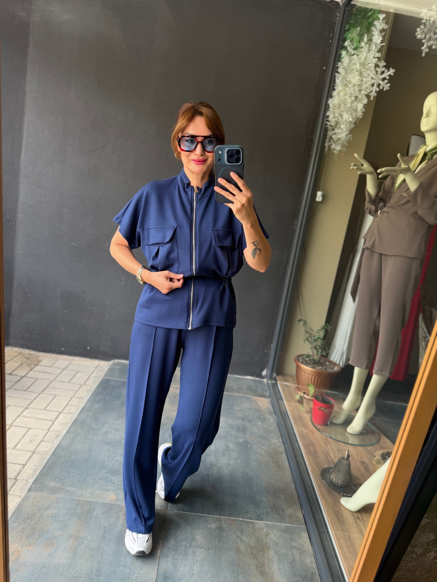 Lacivert Modal Spor Takım