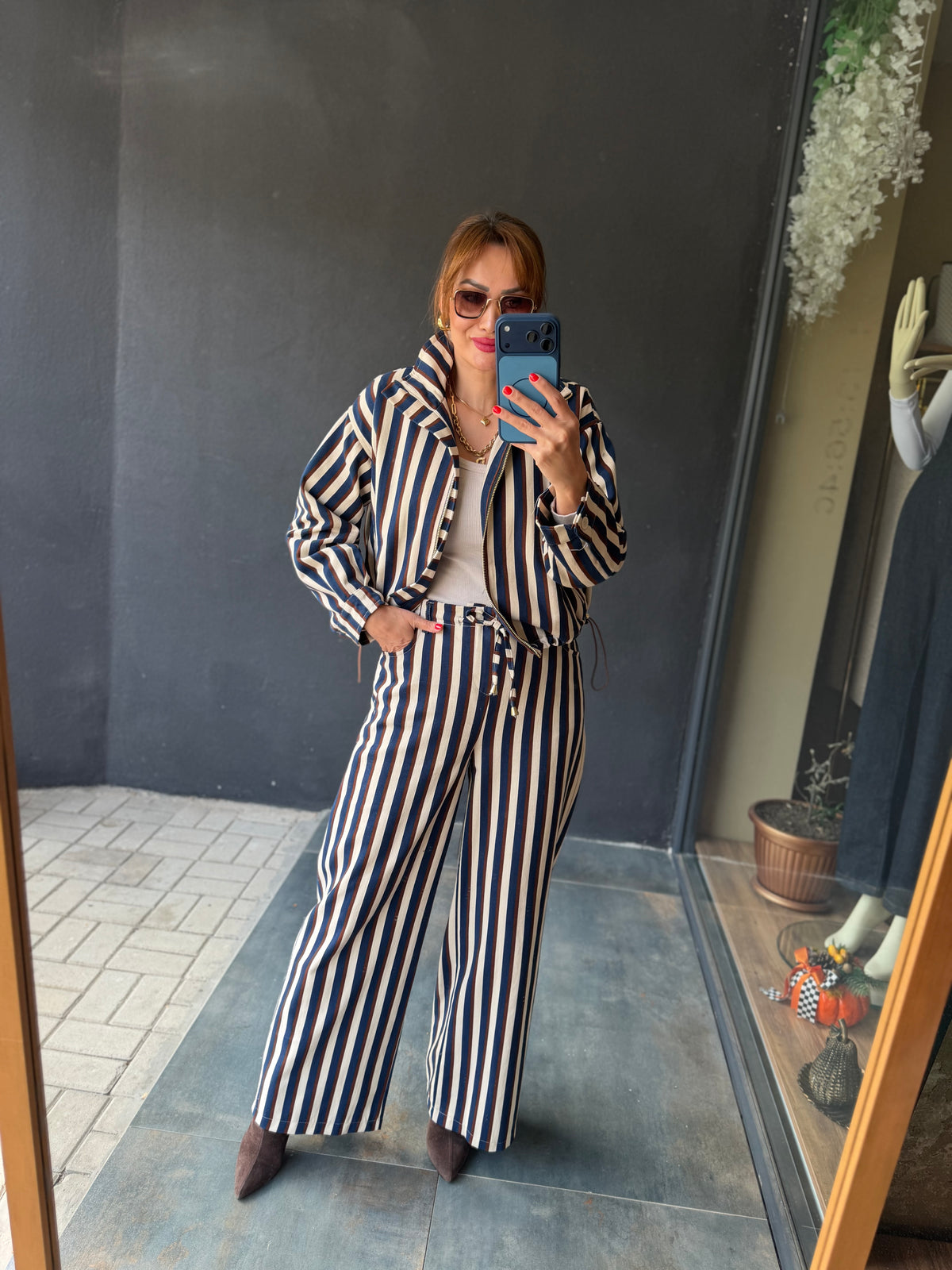 Brunetto Çizgili Jean Takım